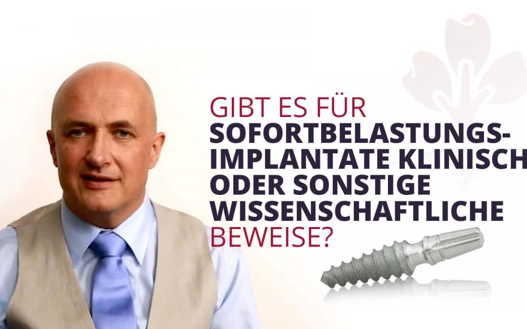 Gibt es für Sofortimplantate wissenschaftliche Beweise?